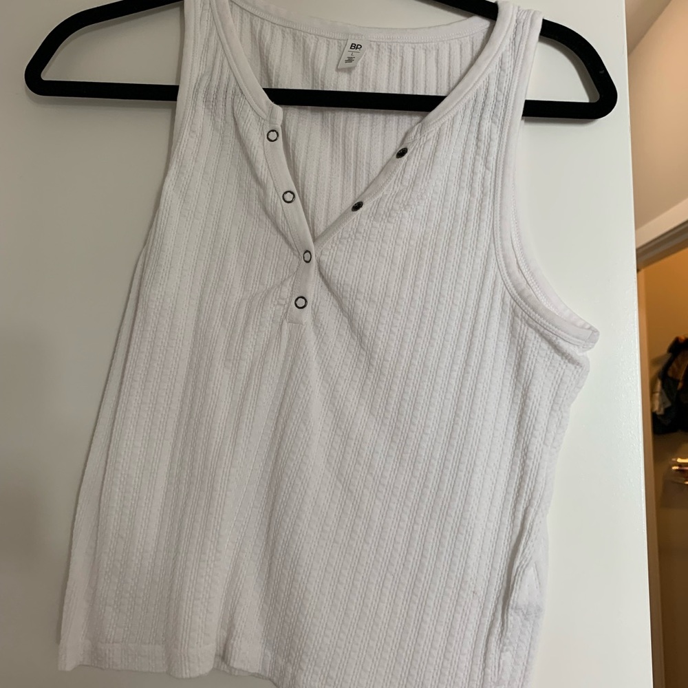 BP Ribbed Button Up Top
